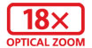 18x Optical Zoom