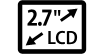 2.7 inch LCD