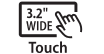 3.2-inch Wide Touchscreen LCD