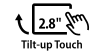 2.8-inch Tilt-up Touch LCD