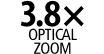 3.8X Optical Zoom