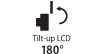 Tilt-up 180° LCD