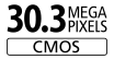 30.3 Megapíxeles CMOS