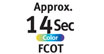 FCOT approx. 14 sec. for color : Maximum print resolution - Realizes the maximum resolution of 9600 x 2400 dpi. Provide premium photo quality, combined with microscopic ink droplets.