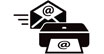 Print from Email allows you to print a PDF or JPG automatically to your internet connected printer - just by just sending an email.