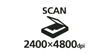 Scan 2400 x 4800 dpi : High-quality scans - Produce impressive scans up to 2400 x 4800 dpi with vibrant 48-bit color depth.