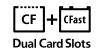 CF + CFast Dual Card Slots