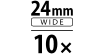 24mm wide 10x optical zoom