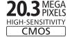 20.3 MEGA PIXELS HIGH-SENSITIVITY CMOS
