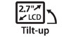 2.7&quot; LCD Tilt-up